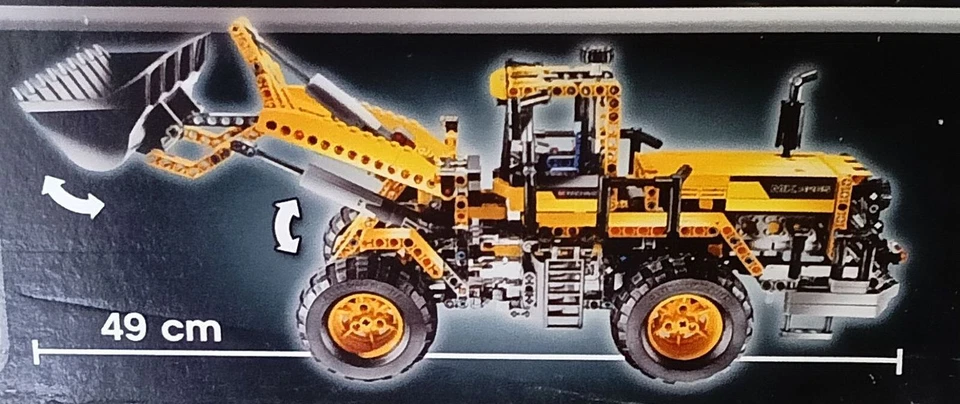 LEGO Technic 8265 Radlader - Frontlader  - front loader 100% komplett mit OVP BA - Bild 2 von 3