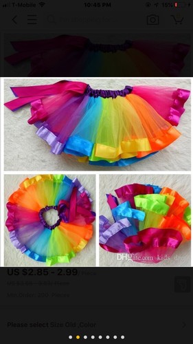 ~Girl Princess Tulle Tutu Skirt ~Perfect for Ballet Dance and Parties~Halloween~ - Picture 3 of 5
