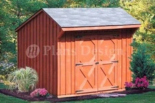 6' x 8' Playhouse Or Garden Storage Shed Plans, Material List Included  #70608