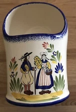 Brittany Quimper Style Salt Cellar/Pig