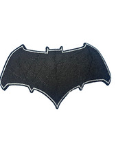 Large Bat Batman Dark Knight Style Black Emblem Appliqu Patch 7" x 4"