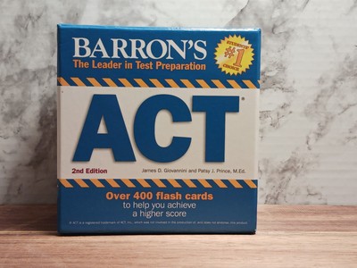 Barron's ACT Test Prep  Flash Cards ~ 2nd Edition