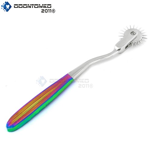 OdontoMed2011® Lot Of 2 Pieces Rotating Spur Wartenberg Pinwheel 1 & 5 Heads