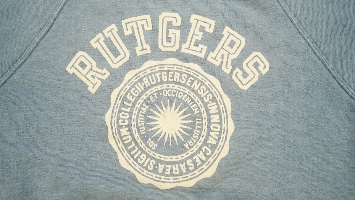 Rare VTG CHAMPION Knitwear Rutgers Short Sleeve Sweatshirt Rare VTG CHAMPION Knitwear Rutgers Short Sleeve Sweatshirt