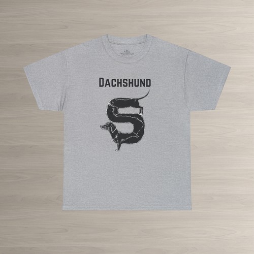 Dachshund T-Shirt Long Body Wiener Dog Humor Funny Tee 2 Colors Unisex Retro NEW - Picture 10 of 17