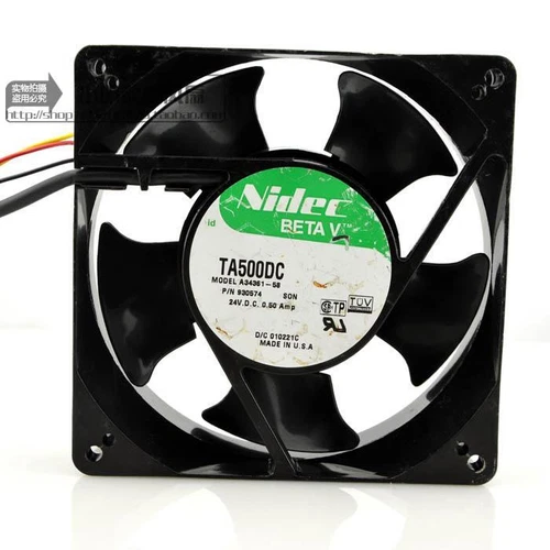 1 pcs   3-wire cooling fan 12738 TA500DC A34361-58 DC24V 0.50A 12cm