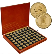National Park Quarter Gold Layered Complete set (2010-2021)