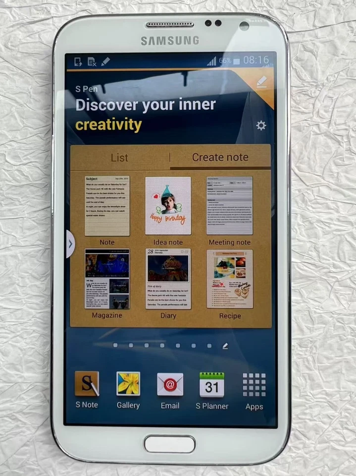 Samsung Galaxy Note 2-with pen andorid 4G global smart phone - Image 3 of 4