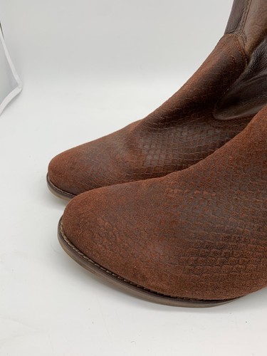 Call It Spring ankle boots 41 8 VGC brown suede leather heels - Picture 3 of 13