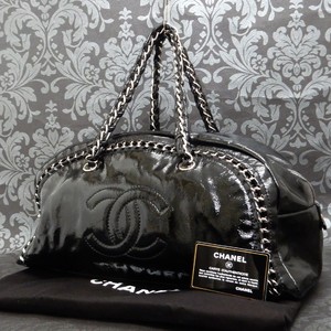 chanel patent leather tote