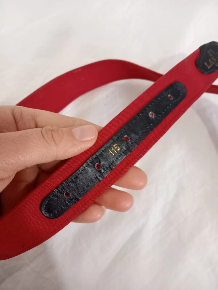 Y# Vintage Lona LANVIN Mujer apuesta Talla 115 Cm/45 pulgadas tiene signo de uso Foto 4 de 4