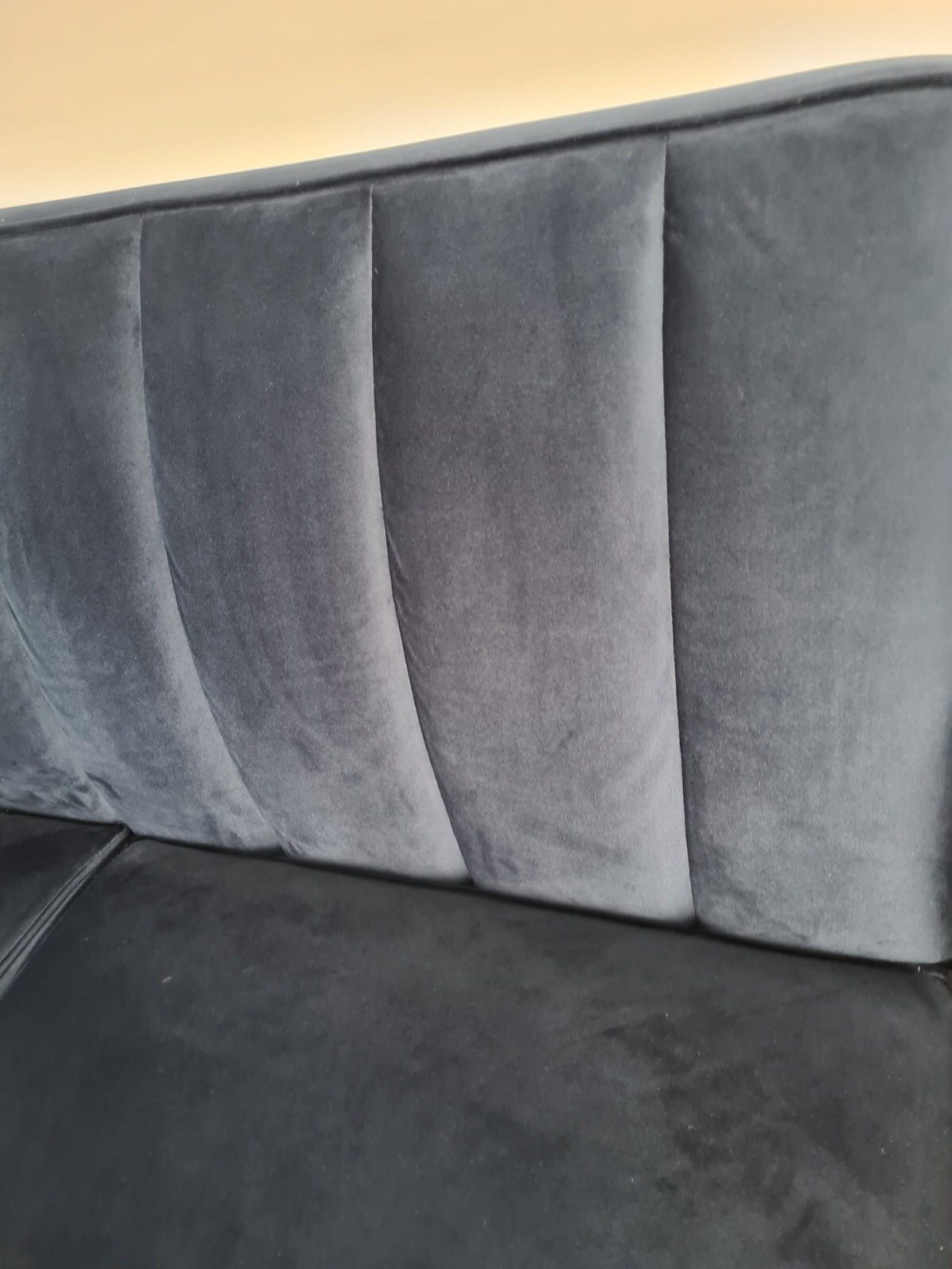 2 Seater Navy Blue Velvet Sofa eBay
