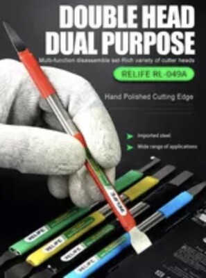Esd Scraper RELIFE ESD Anti Static Crowbar Scraper Glue Pry Tool Kit For iPhone XS ...