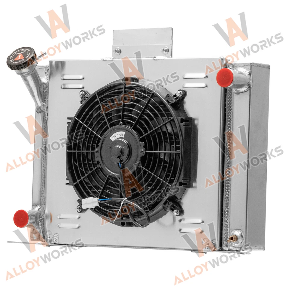 4 Row Radiator Shroud Fan For 1983-1994 Ford Ranger V8 Engine Conversion Swap - Imagem 4 de 4