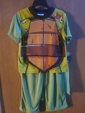 NWT Size 4 6 8 Teenage Mutant Ninja Turtles 2pc pajama set w/ cape New TMNT