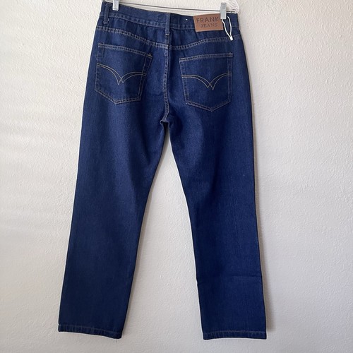 Frank Jeans 2019 Mens Dark Blue Cotton Straight Relaxed Denim Size 36 - Picture 2 of 9