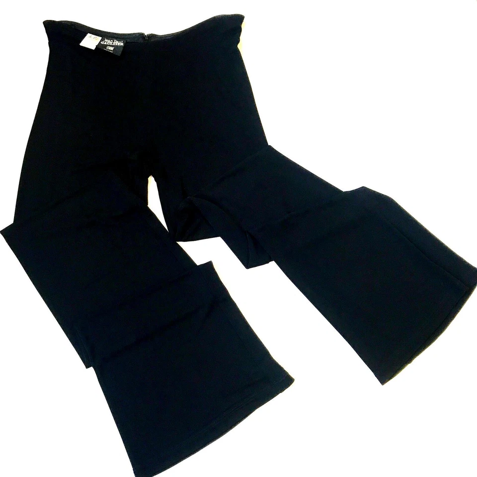 Pantalones transparentes Jean Paul Gaultier JPG para mujer negros rayón talla 8 Foto 4 de 4