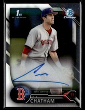 2016 Bowman Draft #CDA-CC C.J. Chatham Chrome Draft Pick Autographs