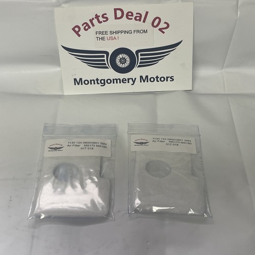 Neu Posten 2 Qualitäts Luftfilter Stihl 11301240801 017 018 MS170 MS180 MS180C