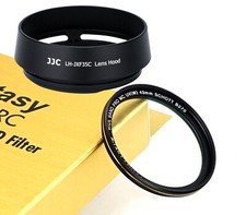 JJC LH-JXF35C Black Hood 43mm MRC Nano UV Filter 4 FUJINON LENS XF23mmF2 R WR