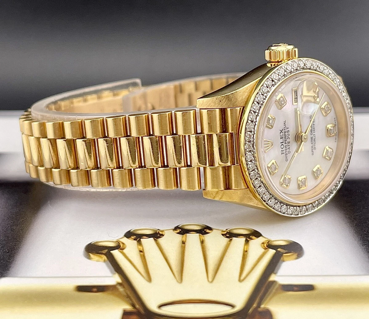 Rolex Lady-DateJust President, 18K Yellow Gold