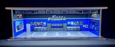 Fast & Furious Garage Theme 1:64 Model Garage Diorama LED Lighting! FAST SHIP