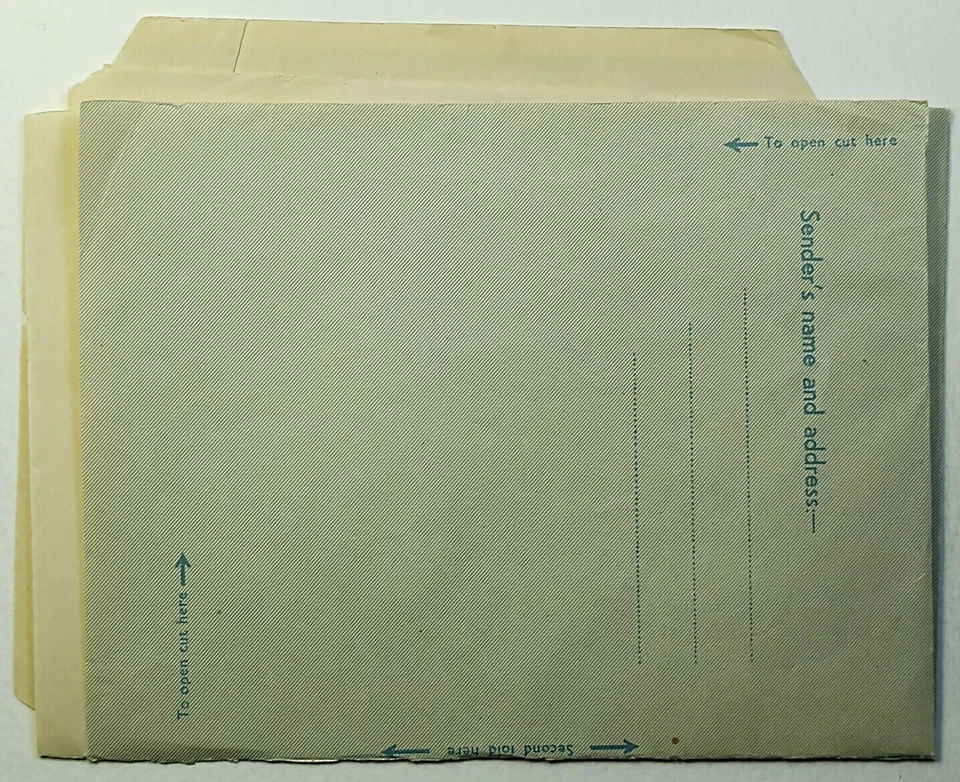 1950 仰光缅甸稀缺 Aerogramme 航空信 邮政文具封面 — 第 2/2 张图片