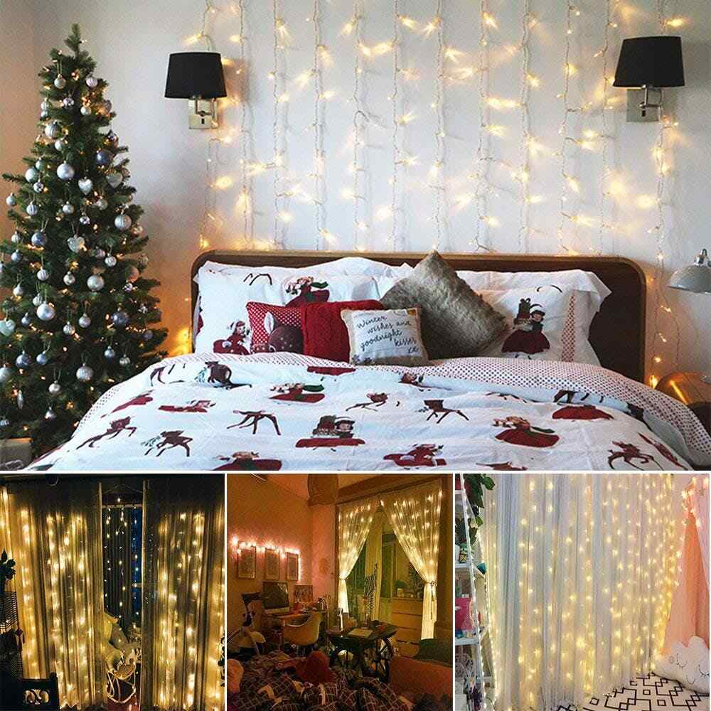 LED Sternen-Lichterkette Mit 20 Warmweißen Sternen, USB-Anschluss, Wetterfest (IP43) – Für Weihnachtsbaum, Party, Zimmer & Garten, Energieeffizient Mit Nur 0,5W