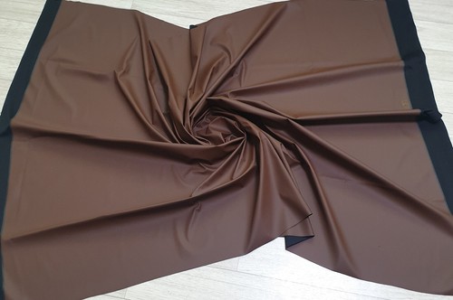 MATTE VINYL PLEATHER GOTHIC FETISH FABRIC WATERPROOF RAINCOAT BLACK WHITE 54'W - Picture 83 of 149
