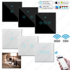 Smart Life WiFi Touch Wall Switch No Neutral Wire Required for Google Home Alexa