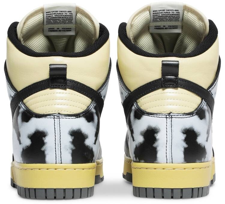 Nike Dunk High 1985 SP Acid Wash Shoes Sneakers White Black DD9404