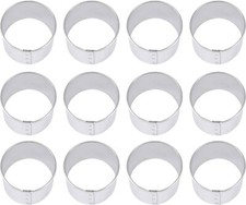 1 Dozen 1.5'' Circles Round Cookie Cutters Metal Circle