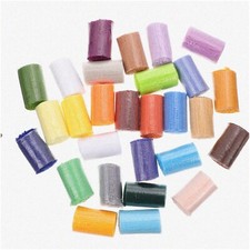 Colorful Threads: 30 Rolls of Pre-Cut Latch Hook Yarn for Engaging Pillowcases,