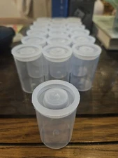 3 Pack - Empty Plastic Camera Film Clear Plastic Containers 35 mm Photography