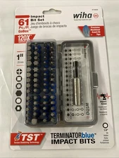 NEW Wiha 76868 61 Piece Impact Bit Set GoBox Torx Hex Screwdriver Tips Tools