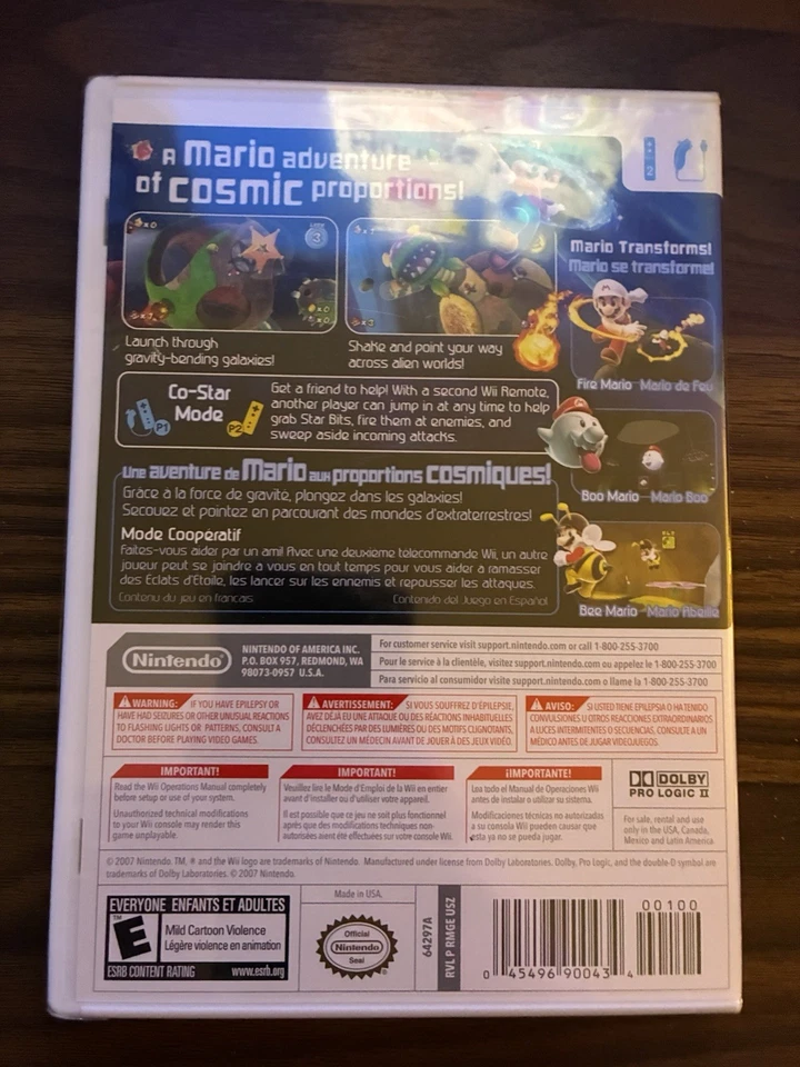 Factory Sealed SUPER MARIO GALAXY Nintendo Wii 2007 Brand New, Original Release - Image 2 of 4