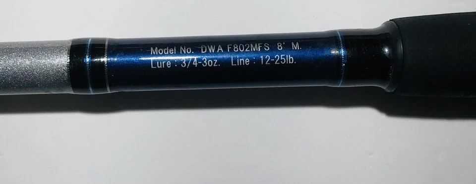 DAIWA D WAVE (DWA F802 MFS) 8'0" 2 PC Med 12-25LB Spinning Rod & 4000-B Reel - Image 4 of 4