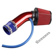  Cold Air Intake Pipe, 76mm 3 Inch Universal Performance Car Cold Air Red
