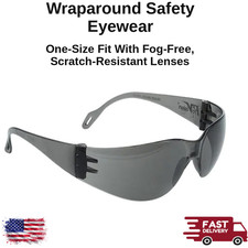 Safety Glasses w/ UVA UVB Protection Scratch Resistant Fog-Free Universal Fit