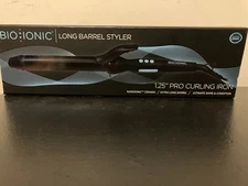 Bio Ionic Long Barrel Curling Iron 1.25" Pro Styler Brand New In Box Fast Ship