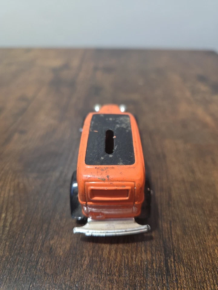 Harley Davidson 1932 Ford Panel Delivery Truck Dime Bank 1:43 ERTL 4" naranja Foto 4 de 4