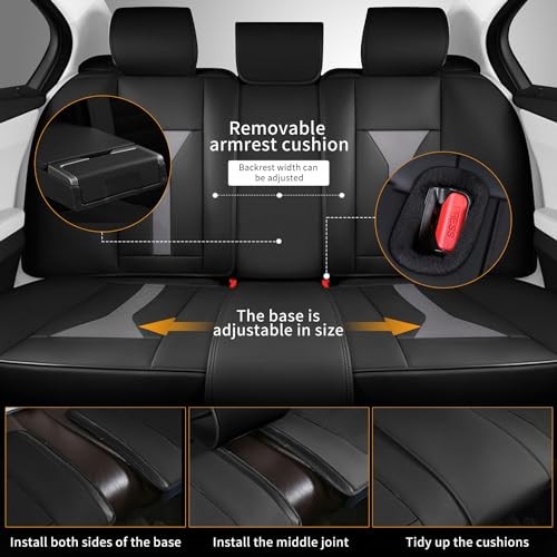5 Seats Seat Covers Fit for Kia Sorento 2007-2023 2024 2025 Custom Breathable - Picture 6 of 8