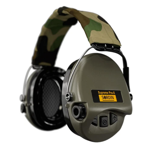 Bandeau de protection auditive Sordin Supreme Pro X LED Electronix textile camouflage