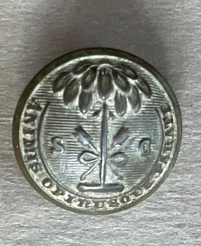 Civil War South Carolina Confederate Military Coat Button CS Battle Relic