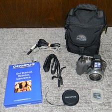 OLYMPUS SP-550UZ 7.1MP Digital Camera 18x Optical Zoom - Black