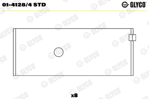 BIG END BEARINGS 01-4128/4 STD FOR TOYOTA 4E-FE 1.3L 1E-L-L1E 1.0L 2E-L/E 1.3L - Picture 2 of 13