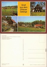 Zittau Bertsdorf Pferdeberg und Jonsberg,   Hänischmühe - Fachwerkhäuser 1986