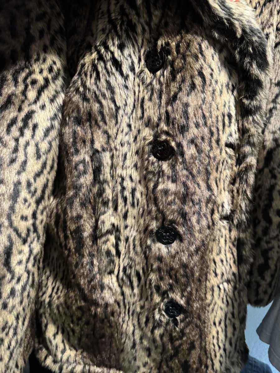 Supreme Schott Leapard Fur Peacoat Jacket Size S Authentic | eBay