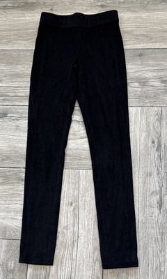 Design Lab Black Velour Leggings Size XS
