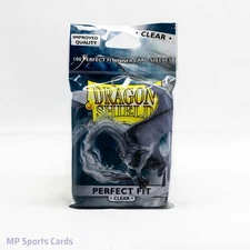 (1) Dragon Shield Perfect Fit Clear 100ct Inner Card Sleeves